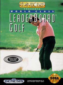 World Class Leaderboard Golf box art for Sega Mega Drive